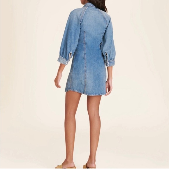 NWT Veronica Beard Denim (Size Medium)  Estee Raglan Dress - Picture 2 of 7